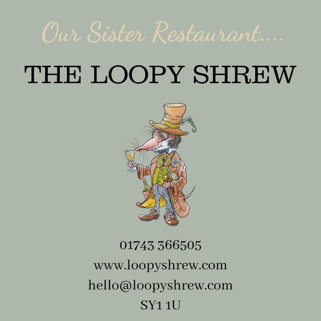 Darwin'S Townhouse Bed & Breakfast Shrewsbury Bagian luar foto The Loopy Shrew logo